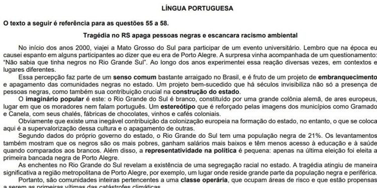 texto-de-vestibular-da-ufpr-usa-enchentes-do-rs-para-criticar-“racismo-ambiental”