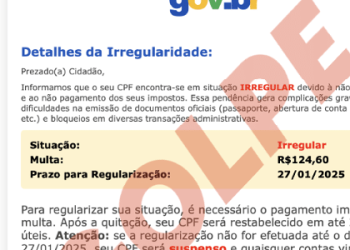 novo-golpe-do-cpf:-receita-faz-alerta-sobre-emails-falsos-cobrando-dividas