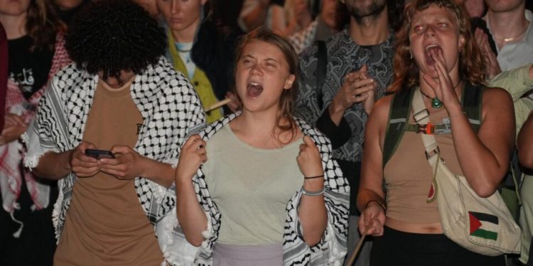 greta-thunberg-e-politica-francesa-banida-de-israel-visitarao-gaza-para-condenar-“genocidio”