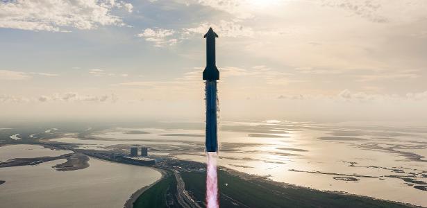 rumo-a-marte:-elon-musk-lanca-novo-voo-do-megafoguete-starship