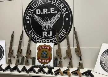 em-duas-acoes-na-via-dutra,-pf-apreende-10-fuzis-e-12-pistolas