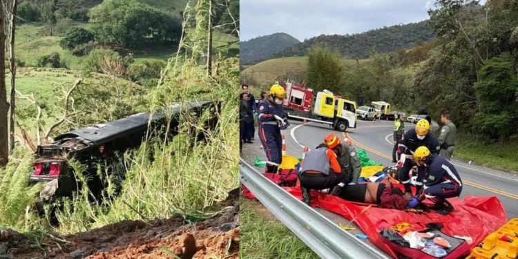 Cinco pessoas morrem em acidente com ônibus no interior de SP